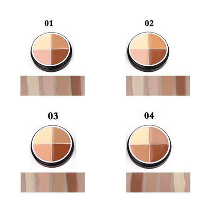 Hot Sale Nuo Foundation Cream Four-Color Concealer Toning Cosmetics - HEPSIBAH SHOP