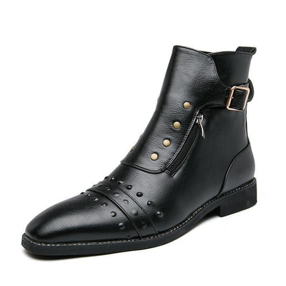 Men's England High-top Leather Boots - HEPSIBAH SHOP