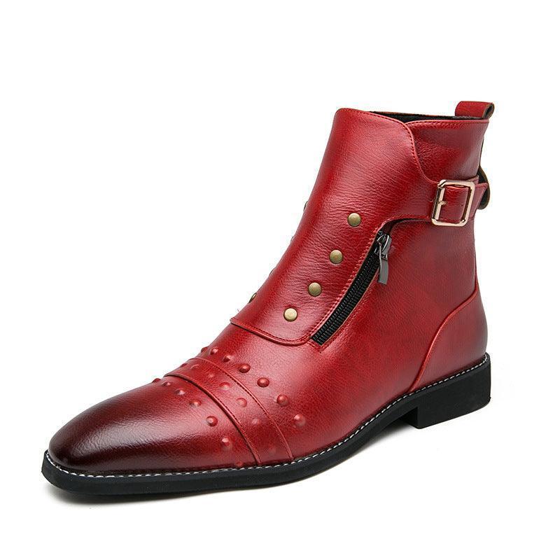 Men's England High-top Leather Boots - HEPSIBAH SHOP