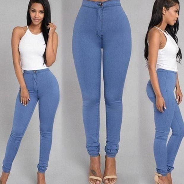 Fashion elastic jeans women leggings ladies - HEPSIBAH SHOP