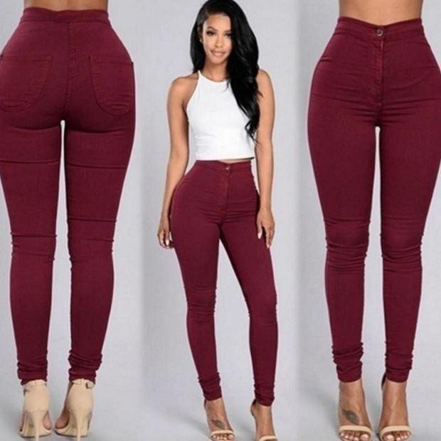 Fashion elastic jeans women leggings ladies - HEPSIBAH SHOP