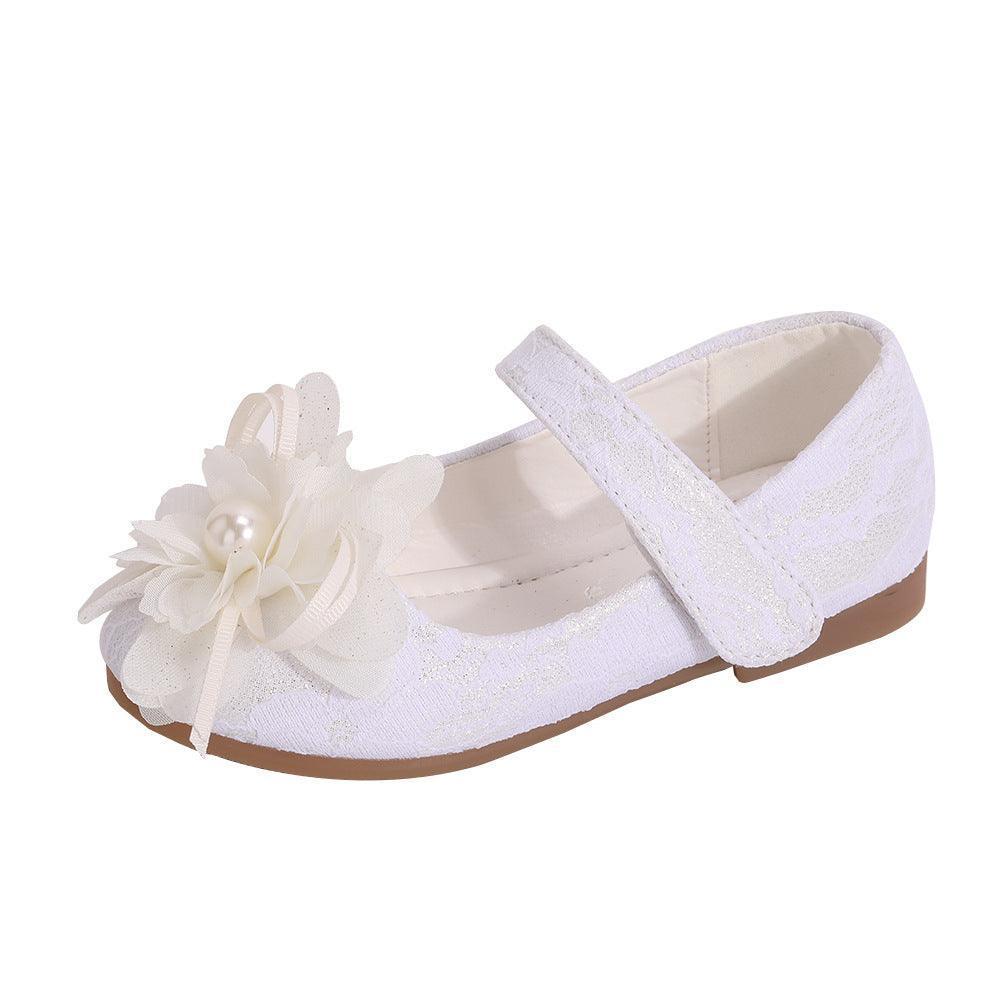 Girls Dress Shoes Flower Lace Princess Shoes - HEPSIBAH SHOP