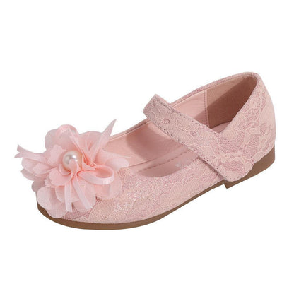 Girls Dress Shoes Flower Lace Princess Shoes - HEPSIBAH SHOP