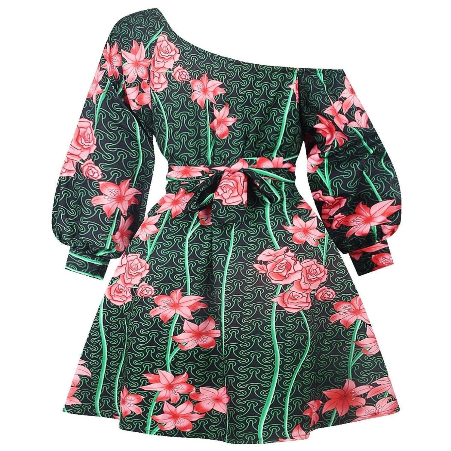 Women's Vintage African Evening Dress - HEPSIBAH SHOP