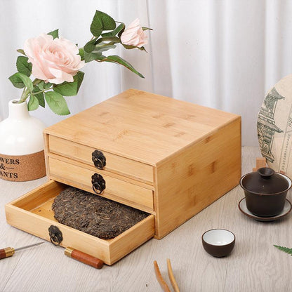 Tea Cake Box Wooden Tea Gift Box Packing Box Of Pu 'Er Tea Cake