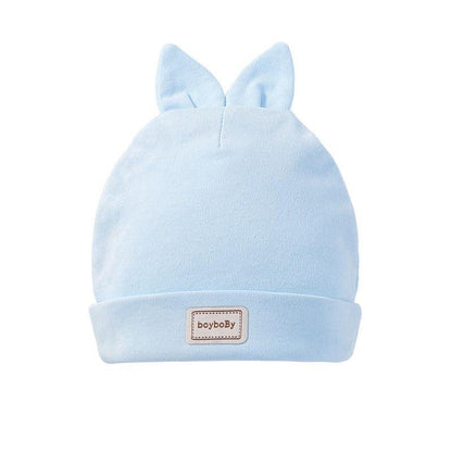 Cute Kids Hat Cap with Bibs Candy Solid Colors Boys Girls Baby Beanies Hats Cotton Born Baby Hat - HEPSIBAH SHOP