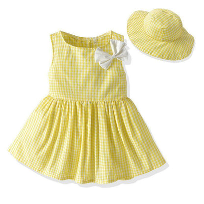 Boys' Short-Sleeved Shirt And Shorts, Girls' Dresses And Sun Hats - HEPSIBAH SHOP