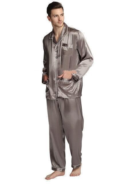 Mens Pajama Set Winter Sleepwear Men Homewear Warm Nightwear - HEPSIBAH SHOP