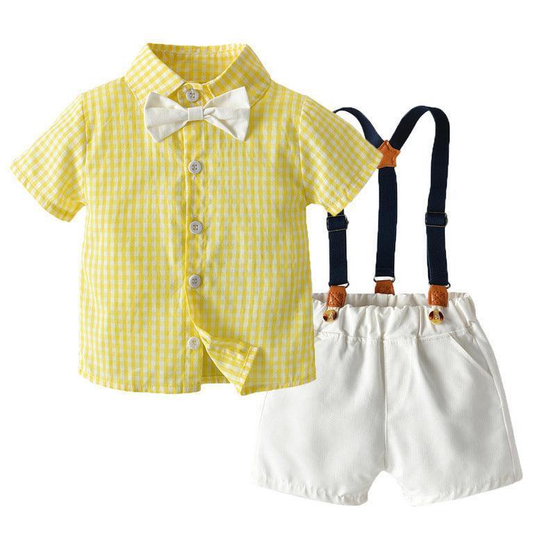 Boys' Short-Sleeved Shirt And Shorts, Girls' Dresses And Sun Hats - HEPSIBAH SHOP