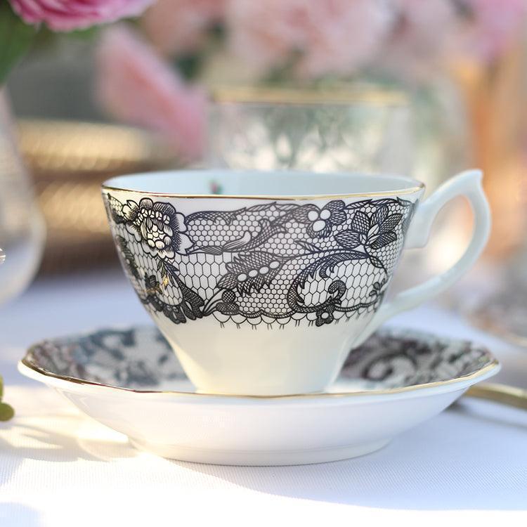 England Luxury Lace Tea Cups - HEPSIBAH SHOP