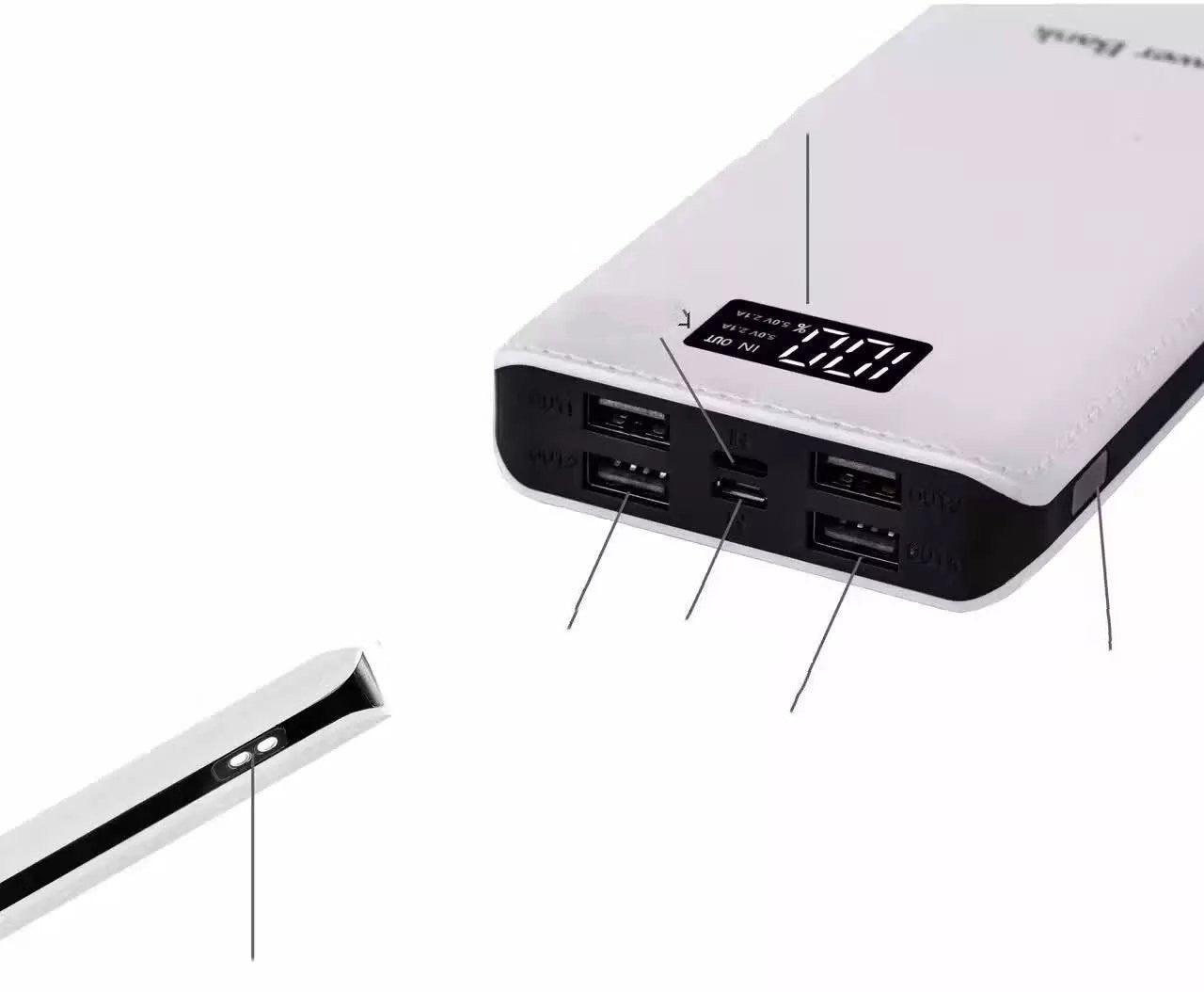 4U Mobile Power Bank Dual-input 20000 mA - HEPSIBAH SHOP