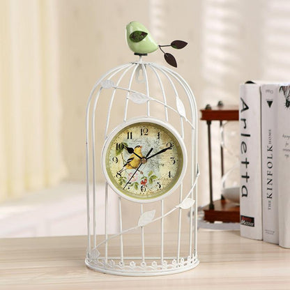 Home Decoration Bird Cage Clock