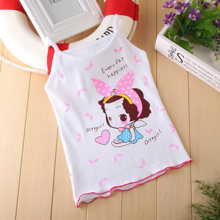 Girls Camisole Cotton Children'S Kids Baby Base Thin Summer Little Girls Wear Middle-Aged Children'S Underwear - HEPSIBAH SHOP