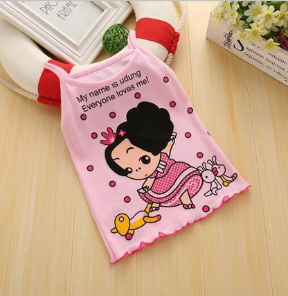 Girls Camisole Cotton Children'S Kids Baby Base Thin Summer Little Girls Wear Middle-Aged Children'S Underwear - HEPSIBAH SHOP