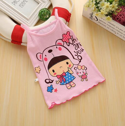 Girls Camisole Cotton Children'S Kids Baby Base Thin Summer Little Girls Wear Middle-Aged Children'S Underwear - HEPSIBAH SHOP