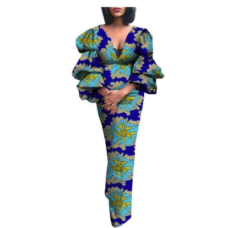 African Ethnic Cotton Batik Ladies Dress - HEPSIBAH SHOP