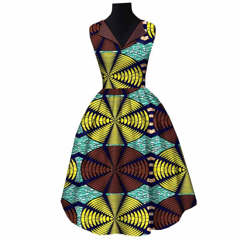 African National Cotton Batik Dress - HEPSIBAH SHOP