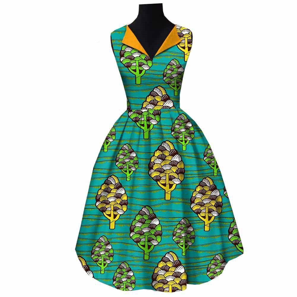 African National Cotton Batik Dress - HEPSIBAH SHOP