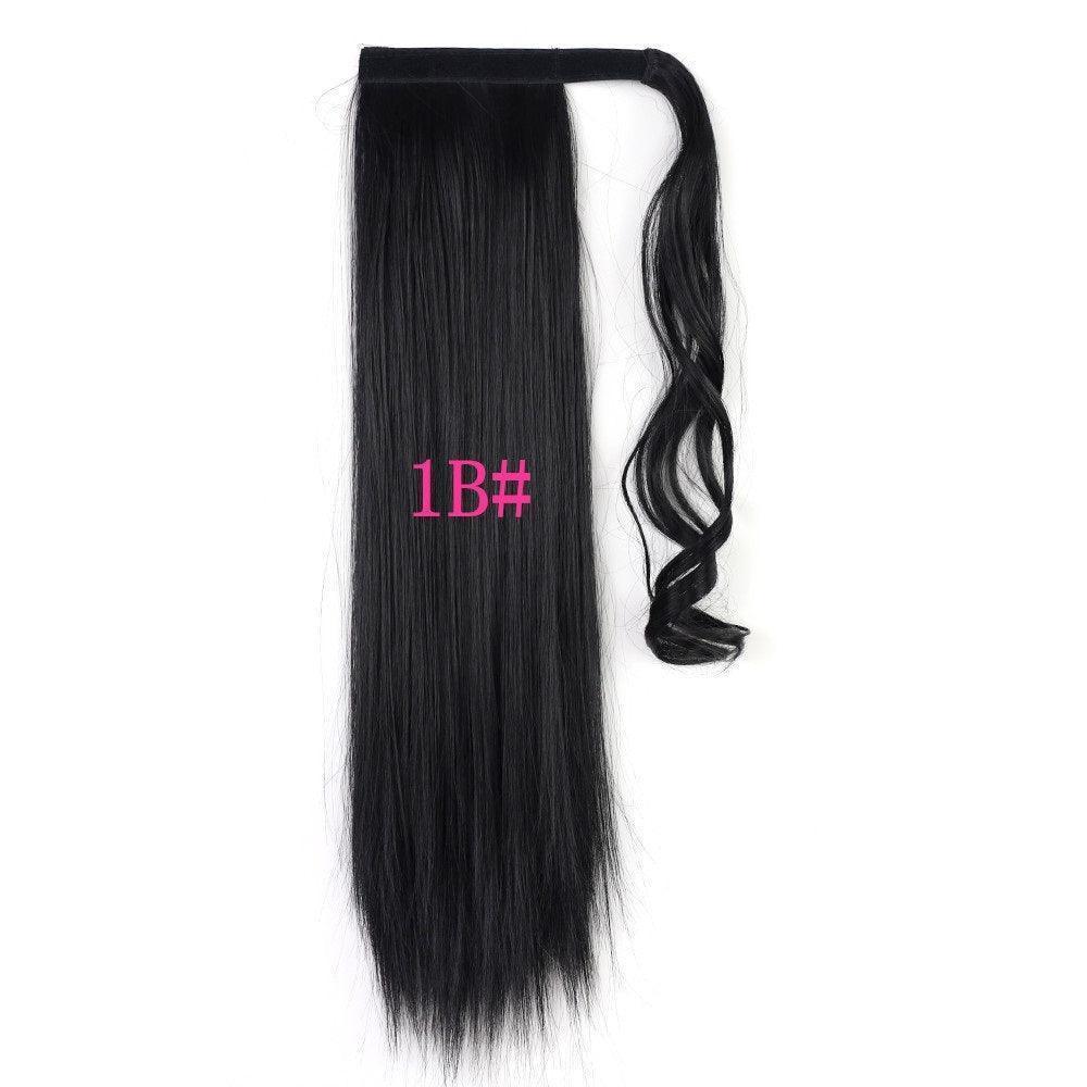 Long Straight Wrap Around Clip In Ponytail Hair Extension Heat Resistant Synthetic Tail Fake Hair - HEPSIBAH SHOP