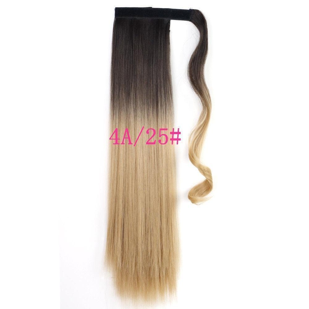 Long Straight Wrap Around Clip In Ponytail Hair Extension Heat Resistant Synthetic Tail Fake Hair - HEPSIBAH SHOP