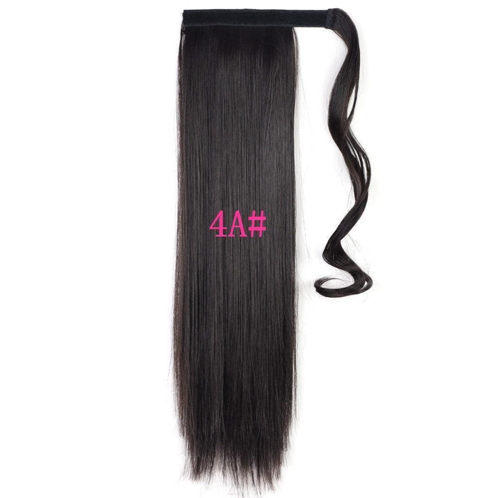 Long Straight Wrap Around Clip In Ponytail Hair Extension Heat Resistant Synthetic Tail Fake Hair - HEPSIBAH SHOP