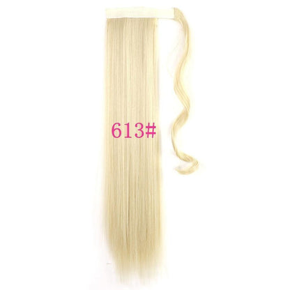 Long Straight Wrap Around Clip In Ponytail Hair Extension Heat Resistant Synthetic Tail Fake Hair - HEPSIBAH SHOP