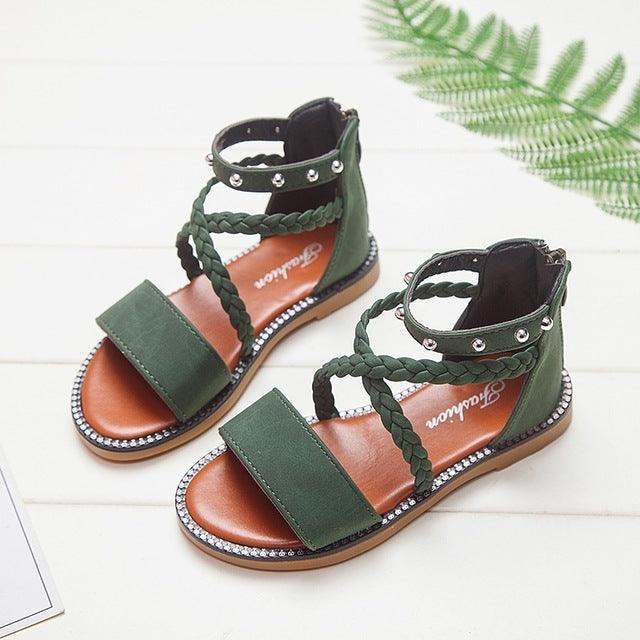 Kids Shoes Leather Sandals for Baby Girls Toddlers girl - HEPSIBAH SHOP