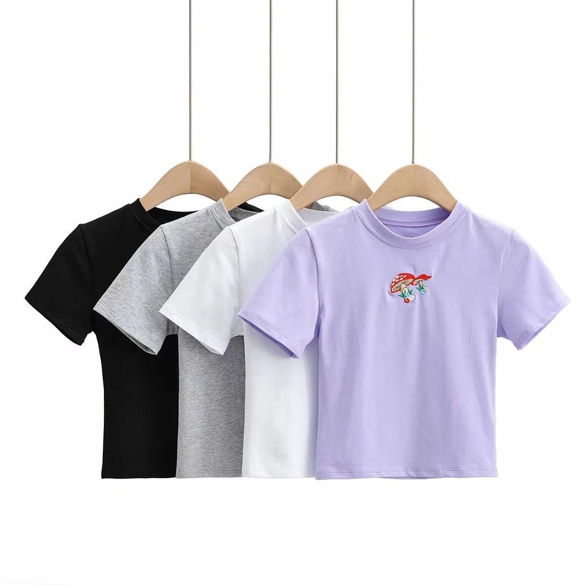 Round Neck Short Sleeves T Shirt - HEPSIBAH SHOP