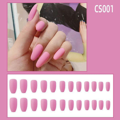 Fake Nails Wear Nails Autumn And Winter Frosted Personality Waterproof Ballet Nails - HEPSIBAH SHOP