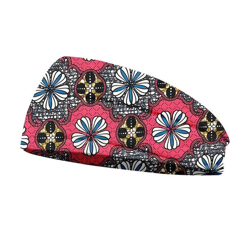 African Geometric Floral Print Headscarf - HEPSIBAH SHOP