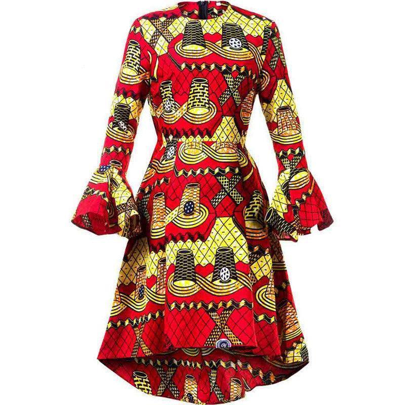 African Clothing Fashion Print Dress - HEPSIBAH SHOP