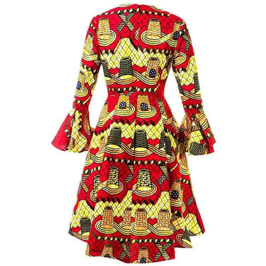 African Clothing Fashion Print Dress - HEPSIBAH SHOP