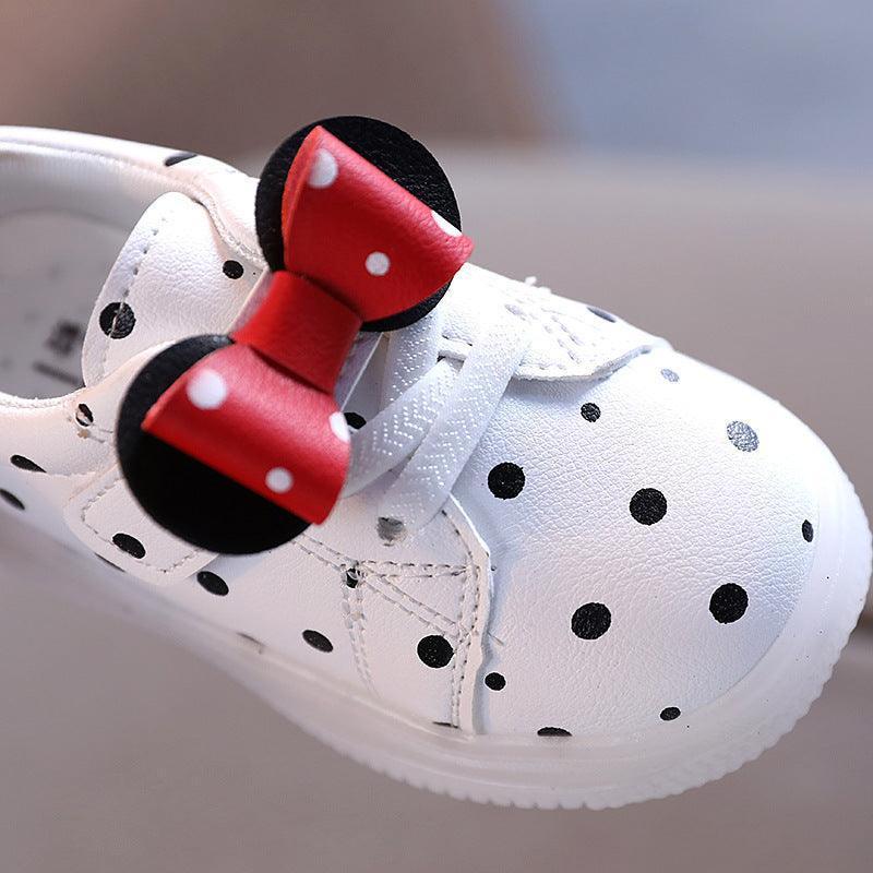 Light-up Shoes Girls Bowknot LED Light-up Shoes Breathable Baby Girls Shoes - HEPSIBAH SHOP