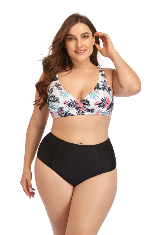 Plus Size Swimsuit Sexy Printed Bikini 2pc - HEPSIBAH SHOP