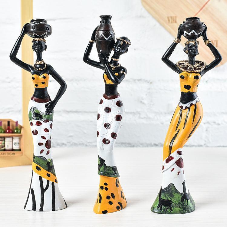 Exotic Resin Doll African Character Creativity - HEPSIBAH SHOP