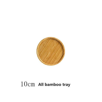 Bamboo Tray Wooden Tray Tea Cup Barbecue Tray