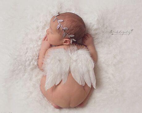 Newbornx Photography Props White Angel Wing Baby - HEPSIBAH SHOP