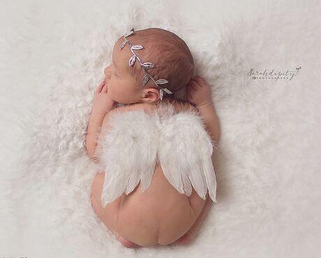 Newbornx Photography Props White Angel Wing Baby - HEPSIBAH SHOP
