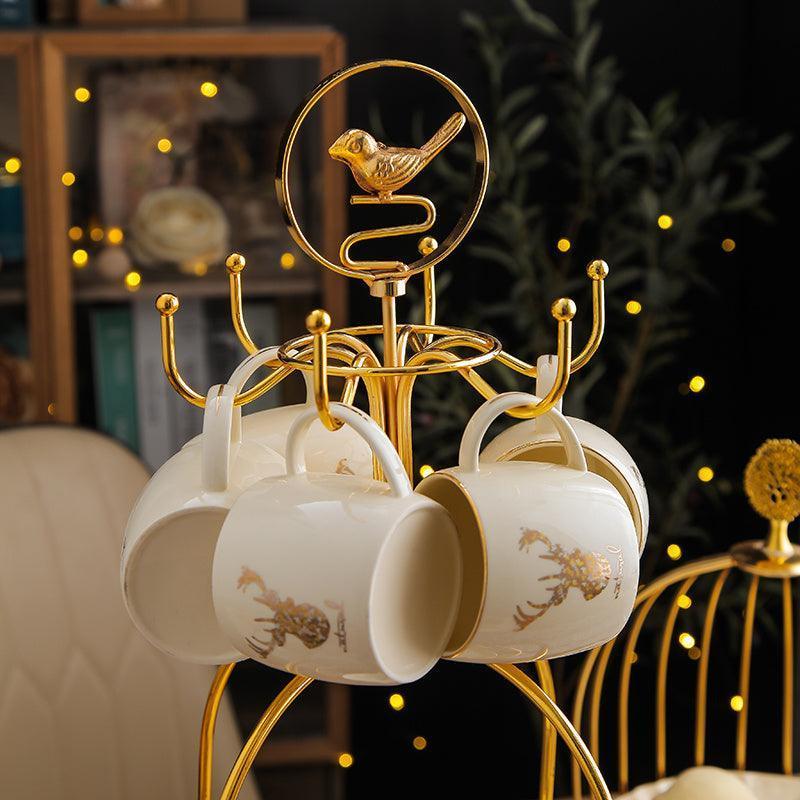 European Style Elk Bird Luxury Tea Set - HEPSIBAH SHOP