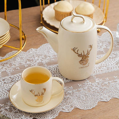 European Style Elk Bird Luxury Tea Set - HEPSIBAH SHOP