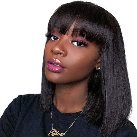 Unice Hair Full Machine Human Hair Wigs For Black Women - HEPSIBAH SHOP