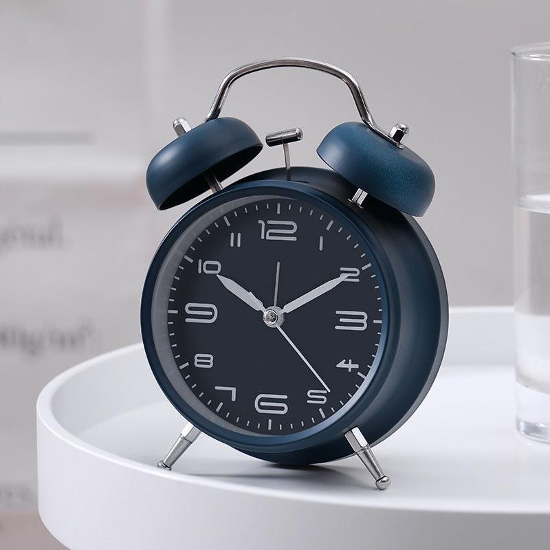 Creative Silent Metal Alarm Clock Burgundy - HEPSIBAH SHOP