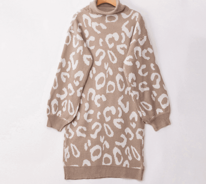 Hooded leopard-print loose sweater - HEPSIBAH SHOP