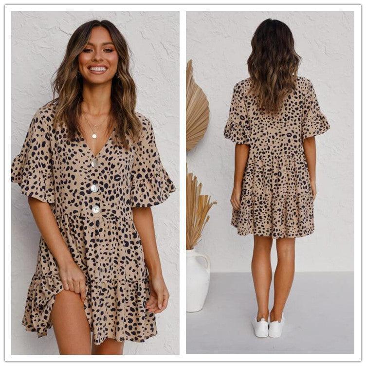 Leopard print dress - HEPSIBAH SHOP