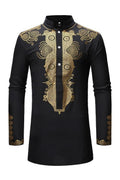 Black African Dashiki Print Top - HEPSIBAH SHOP
