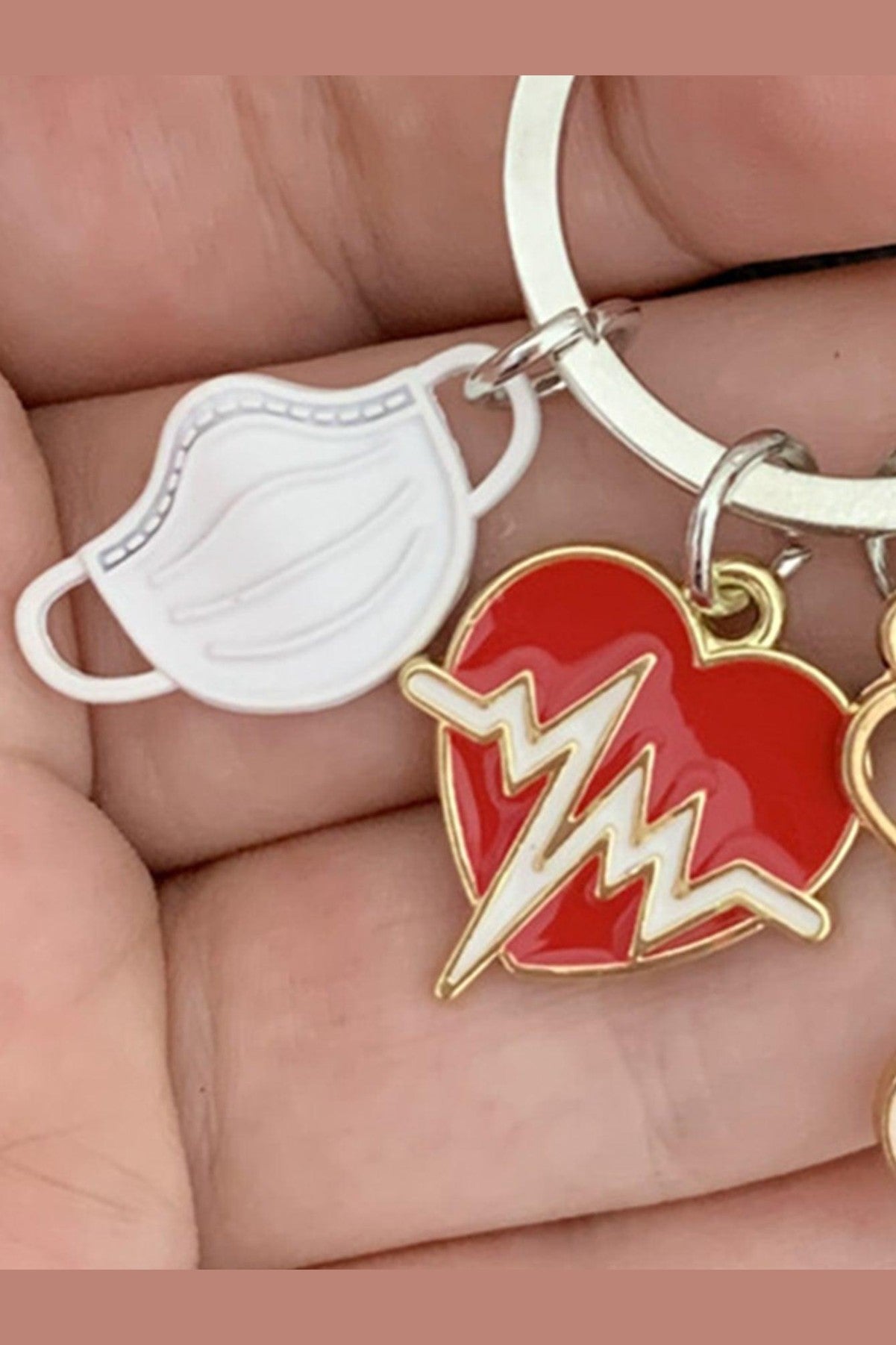 Nurse Doctor Key Ring Syringe Needle Stethoscope Key Ring Bag Accessories Bag Charms Gifts Valentine'S Day Stylish Trendy For Teen Girls Women College Students Teacher White-Collar Workers Rookies