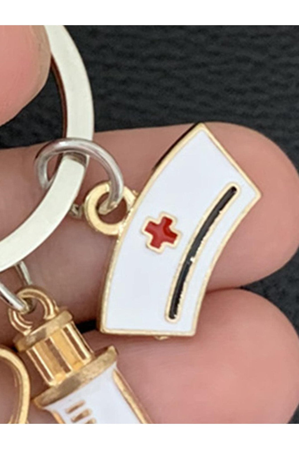 Nurse Doctor Key Ring Syringe Needle Stethoscope Key Ring Bag Accessories Bag Charms Gifts Valentine'S Day Stylish Trendy For Teen Girls Women College Students Teacher White-Collar Workers Rookies