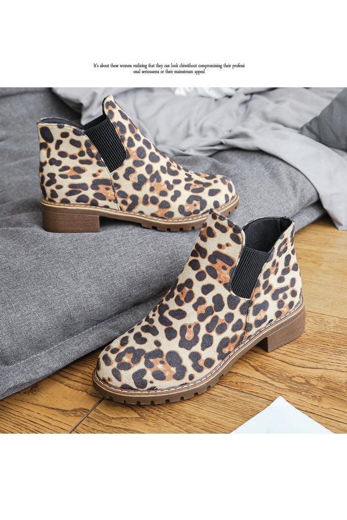 Leopard print elastic women's shoes - HEPSIBAH SHOP