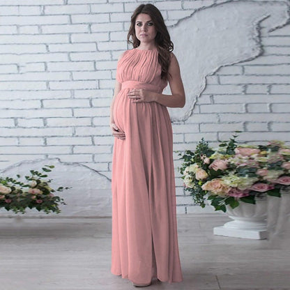 Maternity Gown Chiffon Maxi Dress - HEPSIBAH SHOP