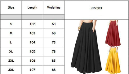 Plus Size Women's Half-length Pleated Skirt - HEPSIBAH SHOP